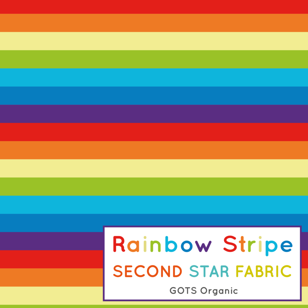 Rainbow Stripe Jersey Fabric - Rainbow 