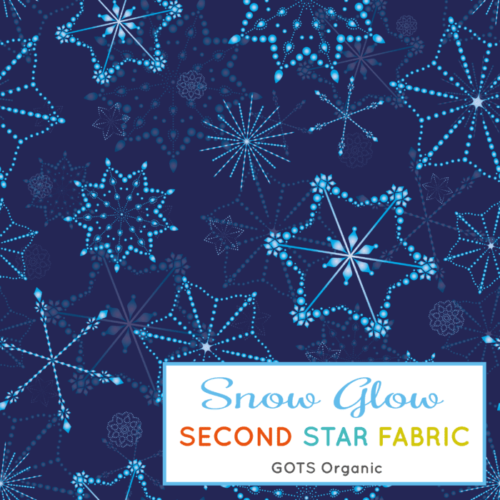 snowflakes jersey fabric