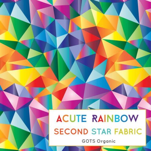 Rainbow geometric fabric