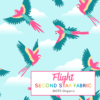 Parrots organic jersey fabric