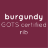 Burgundy Organic Rib