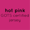 Hot pink organic jersey