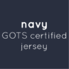 Navy organic jersey