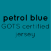 petrol blue organic jersey