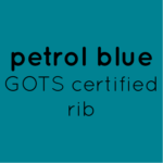 Petrol Blue Organic Rib
